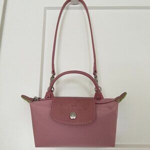 Longchamp Mini Bag Petal Pink (with two types straps)